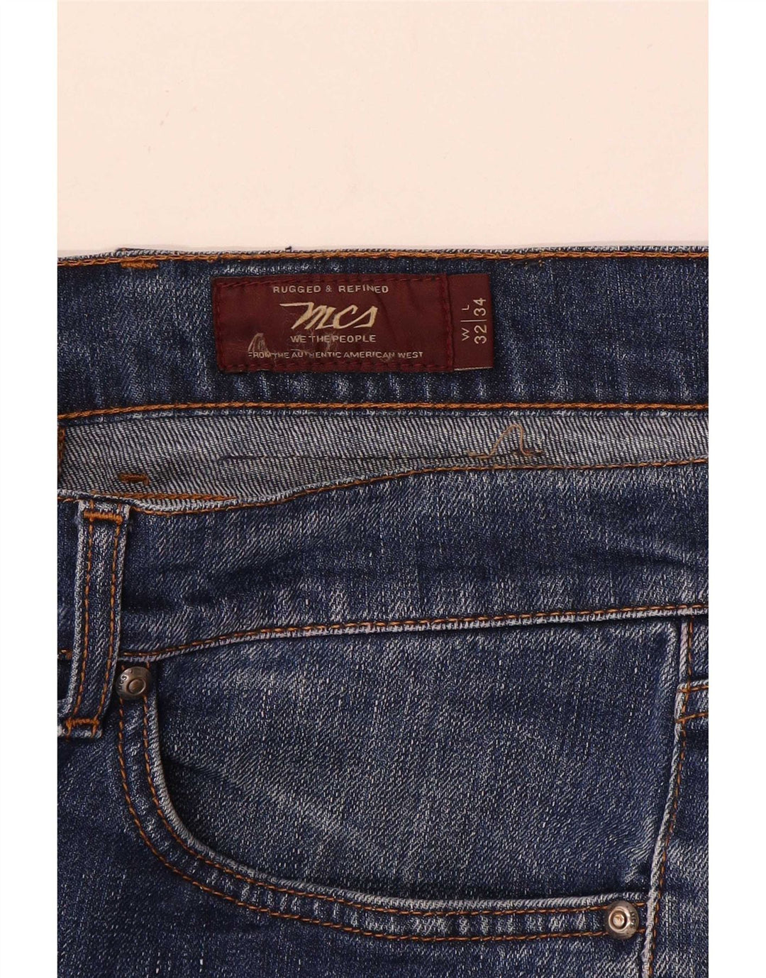 Jeans retos masculinos Marlboro Classics W32 L32 azul