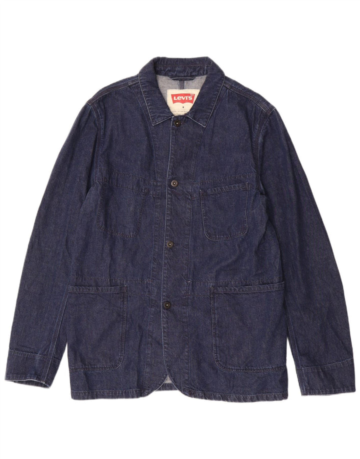 Jaqueta jeans masculina Levi's UK 38 azul médio