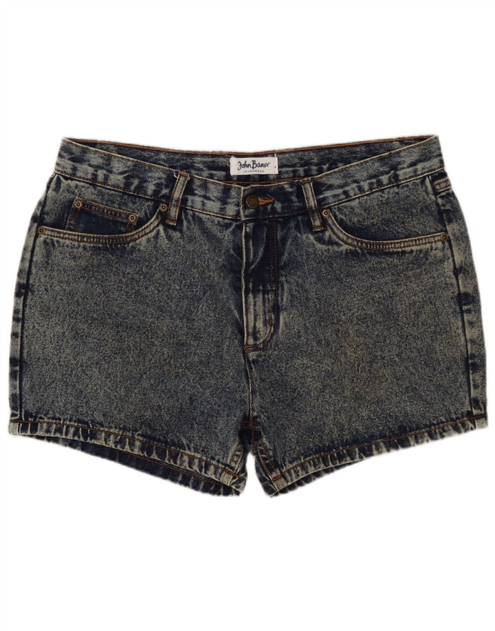 Shorts jeans feminino JOHN BANER W34 grande algodão azul