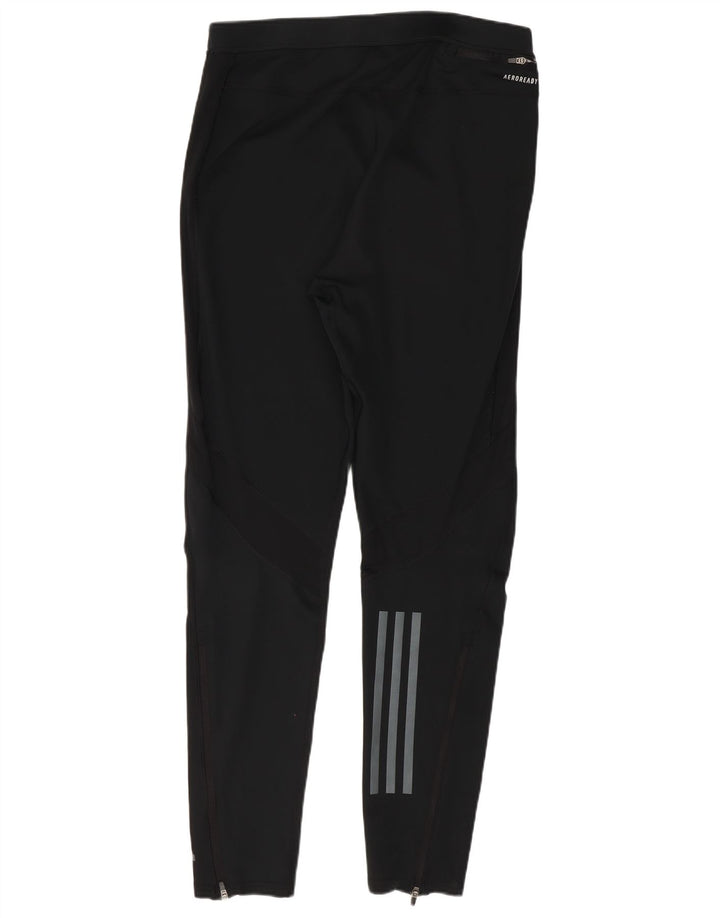 Leggings Adidas Aeroready Femininas UK 14 Grande Poliéster Preto