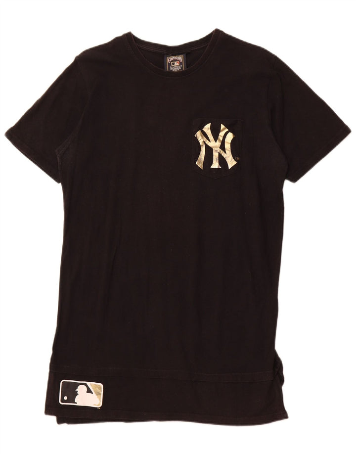 Túnica feminina MAJESTIC New York Yankees com estampa gráfica Reino Unido 16 grande preta