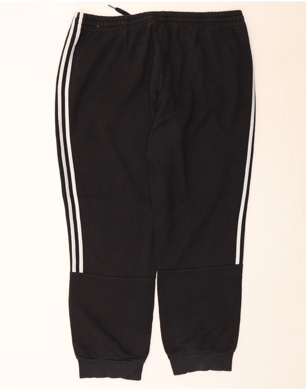 Adidas Mens Treino Calças Joggers 2XL Algodão Preto