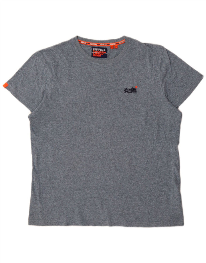 Camiseta masculina SUPERDRY Top 2XL algodão azul