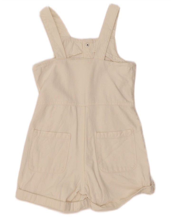 Macacão jeans feminino Zara 8-9 anos algodão branco