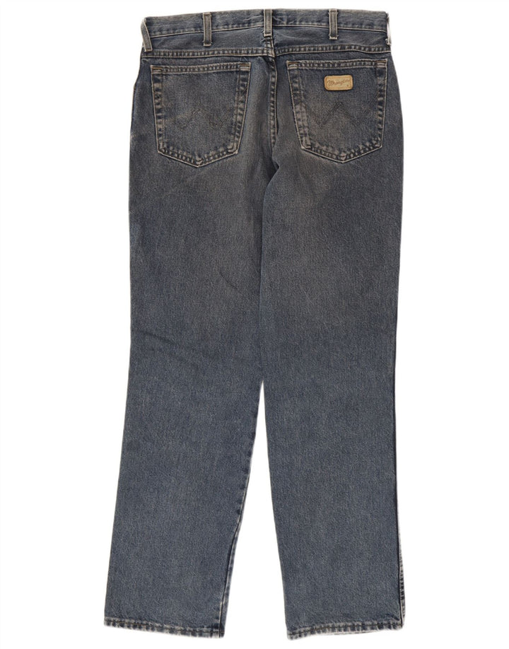 Wrangler Masculino Texas Straight Jeans W32 L31 Azul Algodão