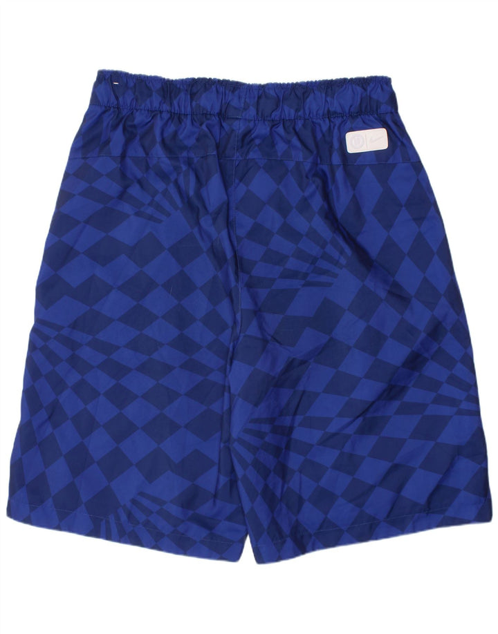 Shorts esportivos gráficos NIKE para meninos 13-14 anos XL azul geométrico poliéster