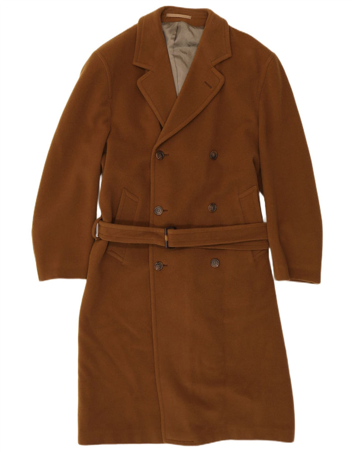 Casaco masculino VINTAGE com peito duplo UK 38 marrom médio