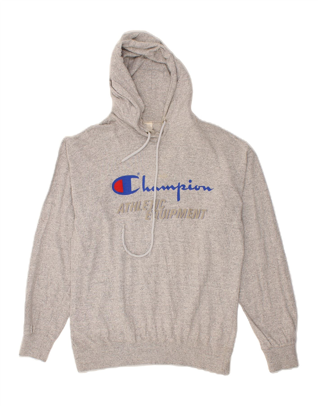 CHAMPION Mens Graphic Hoodie Jumper Large Grey Cotton Vintage Champion and Second-Hand Champion from Messina Hembry 