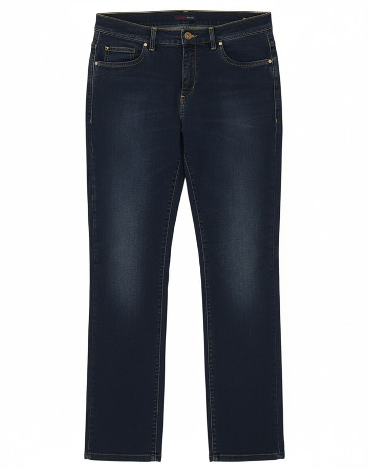Jeans retos femininos TRUSSARDI W28 L29 algodão azul