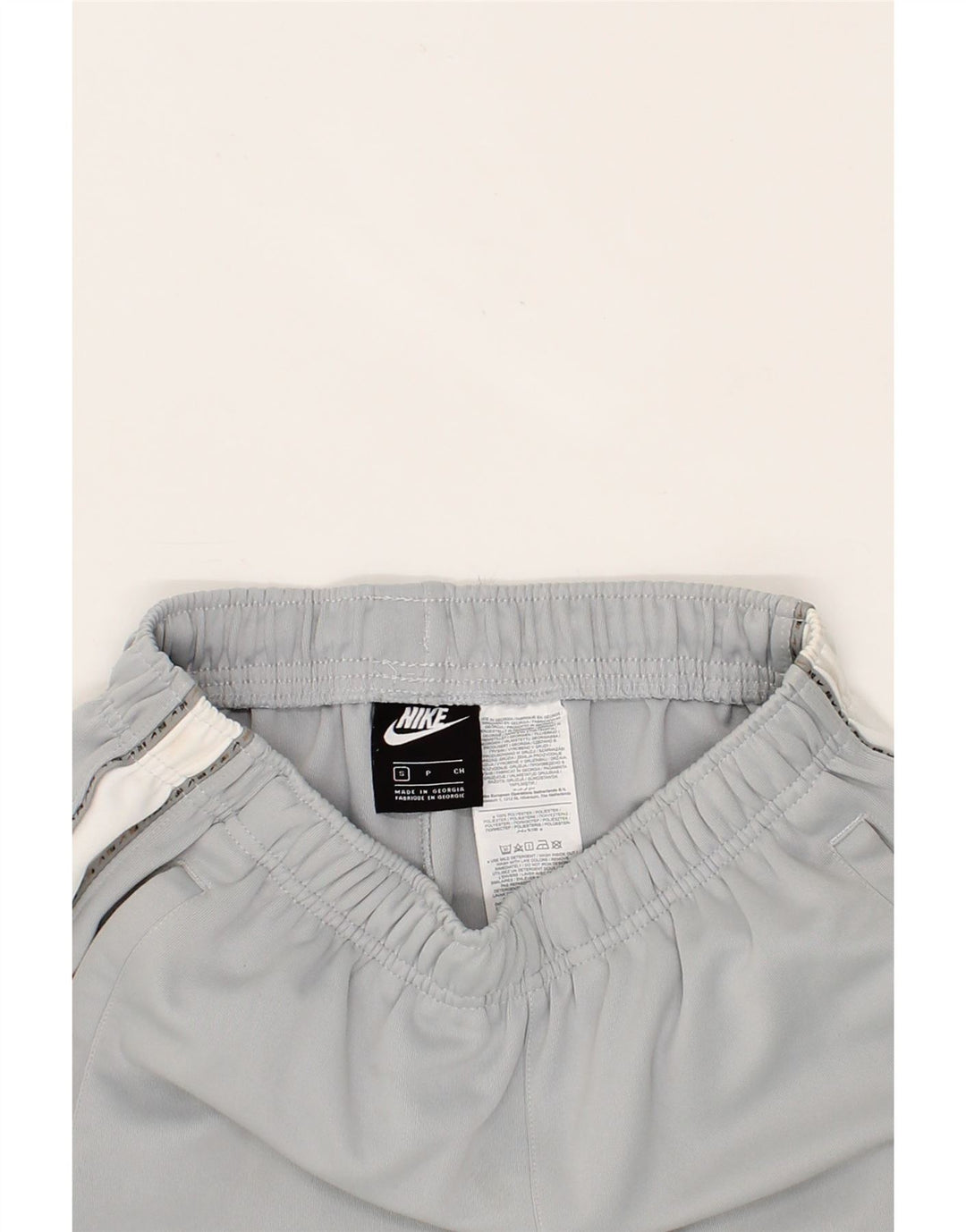 Calça de treino masculina NIKE Joggers pequeno cinza colorblock poliéster