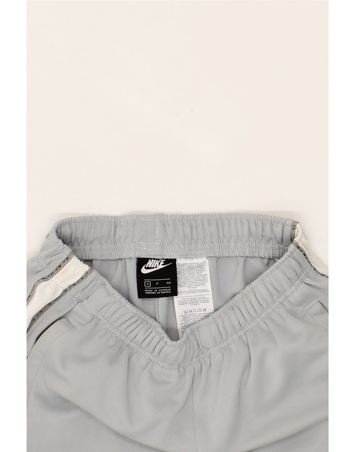 Calça de treino masculina NIKE Joggers pequeno cinza colorblock poliéster