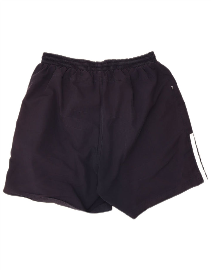Shorts esportivos masculinos Adidas médio azul marinho poliéster