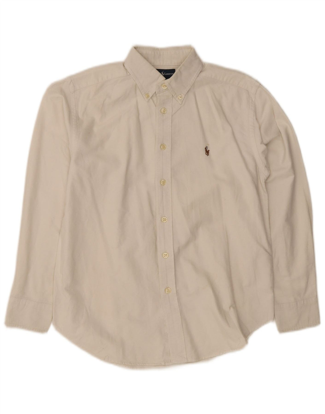 Camisa masculina Ralph Lauren 9-10 anos algodão branco