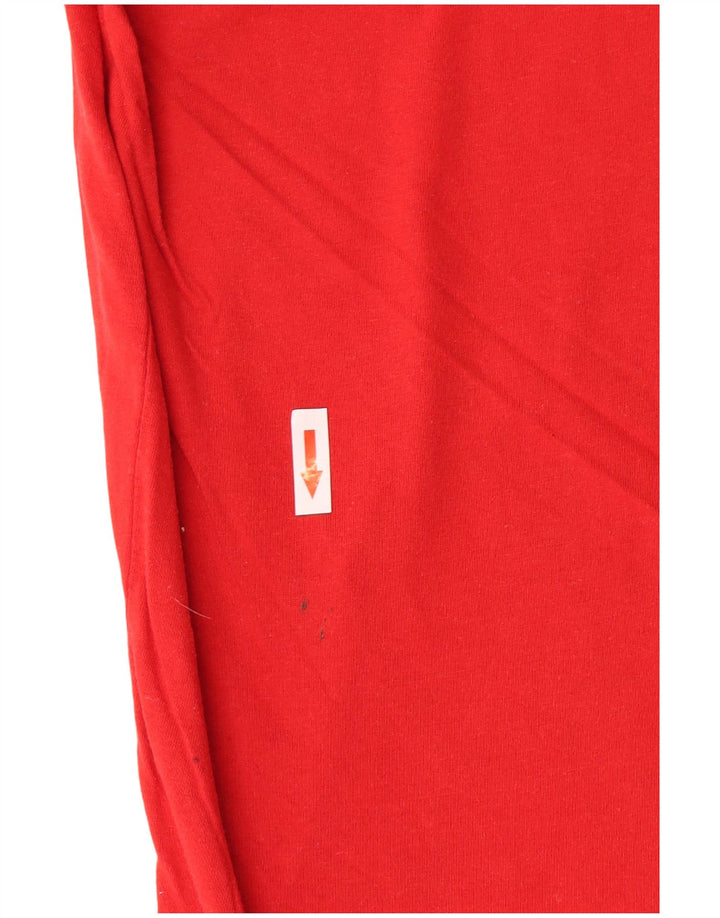 Camiseta gráfica masculina Quiksilver Top médio vermelho