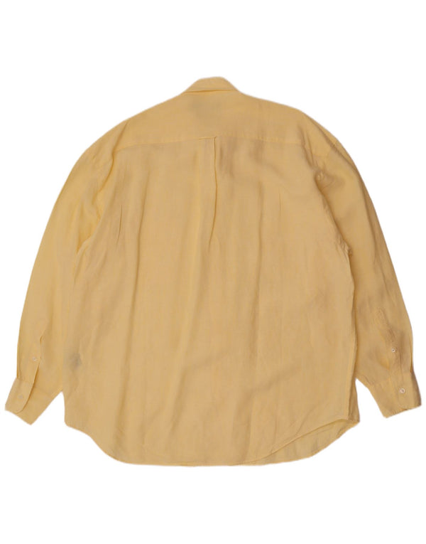 Camisa masculina Nautica XL linho amarelo