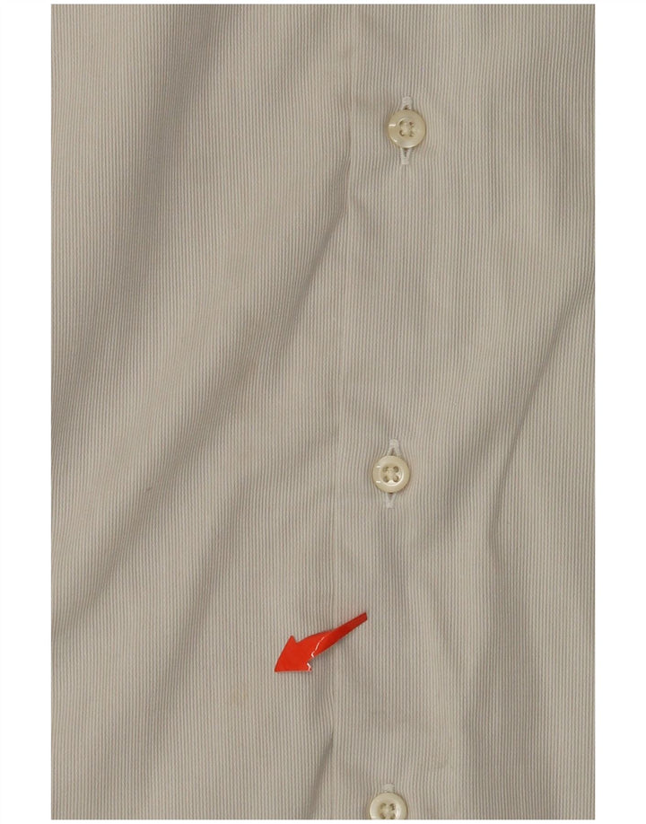 Camisa masculina HUGO BOSS tamanho 43 17 XL risca de giz branco