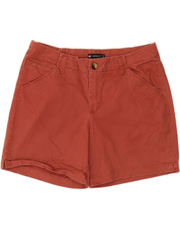 LEE Shorts Chino Feminino US 12 Grande W32 Marrom Algodão