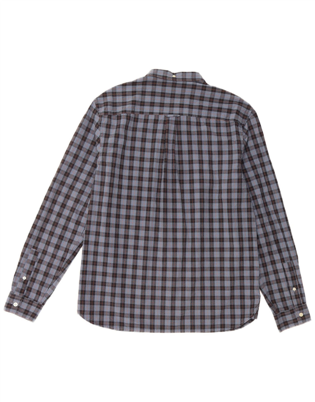 Camisa masculina LYLE & SCOTT grande algodão xadrez azul marinho