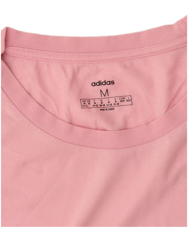 Camiseta Adidas Feminina Top UK 12/14 Médio Rosa