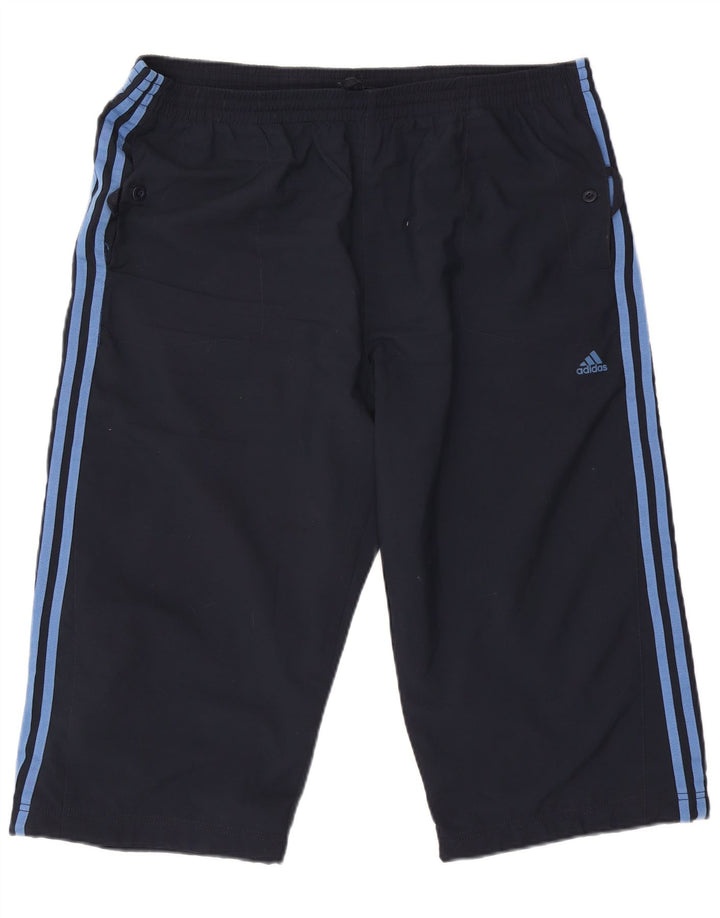 Adidas Mens Bermuda Sport Shorts 2XL Azul Marinho Poliéster