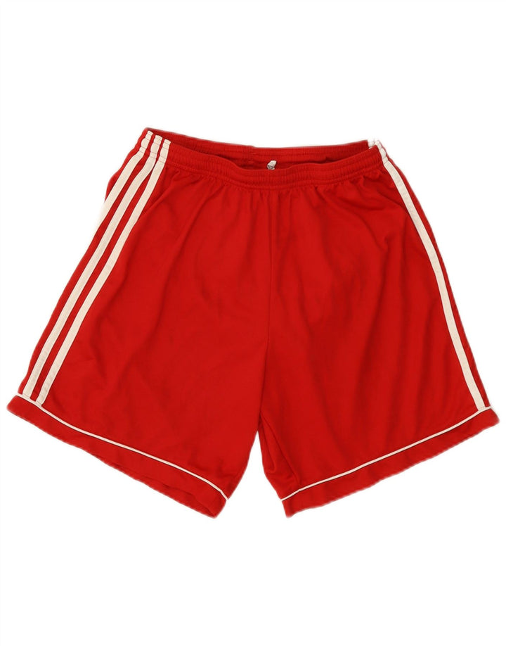 Adidas Mens Climalite Sport Shorts Médio Poliéster Vermelho