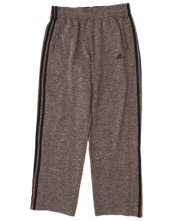 Calça de treino masculina Adidas Climawarm cinza médio poliéster manchado