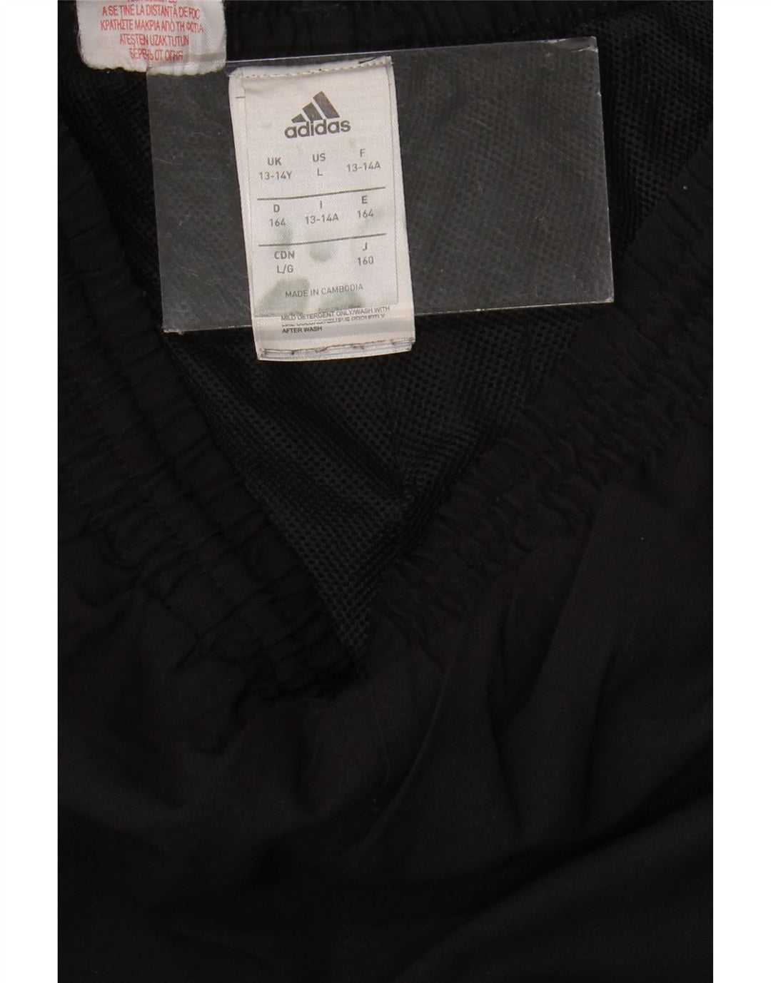 Calças de treino Adidas meninas joggers 13-14 anos preto poliéster