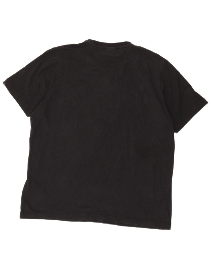 Ellesse Camiseta Masculina Top Grande Algodão Preto