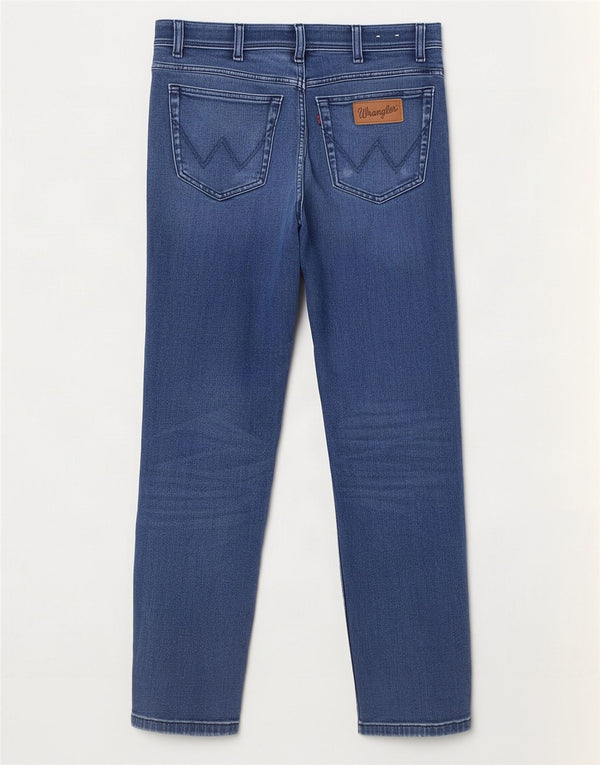 Wrangler Masculino Texas Slim Jeans W32 L30 Azul Algodão