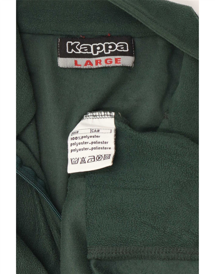 Jaqueta de lã masculina Kappa UK 40 grande poliéster verde
