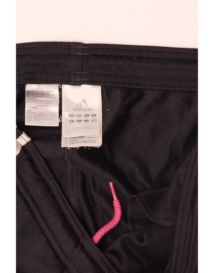 Calça de treino feminina Adidas UK 12 poliéster preto médio