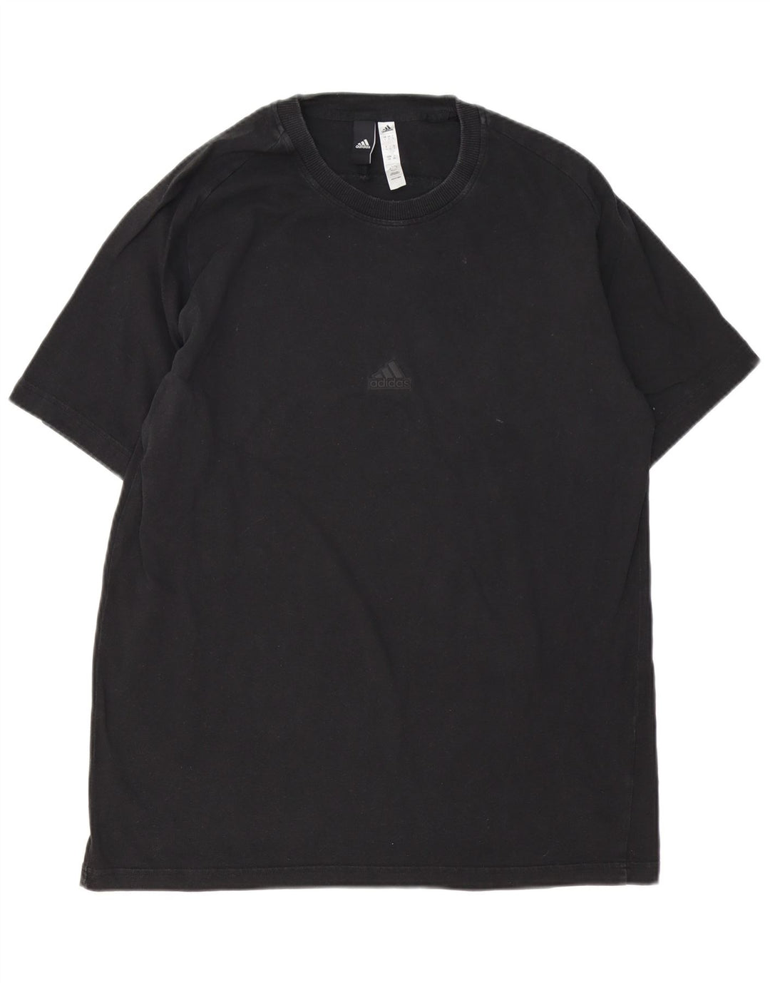 Camiseta masculina Adidas grande algodão preto