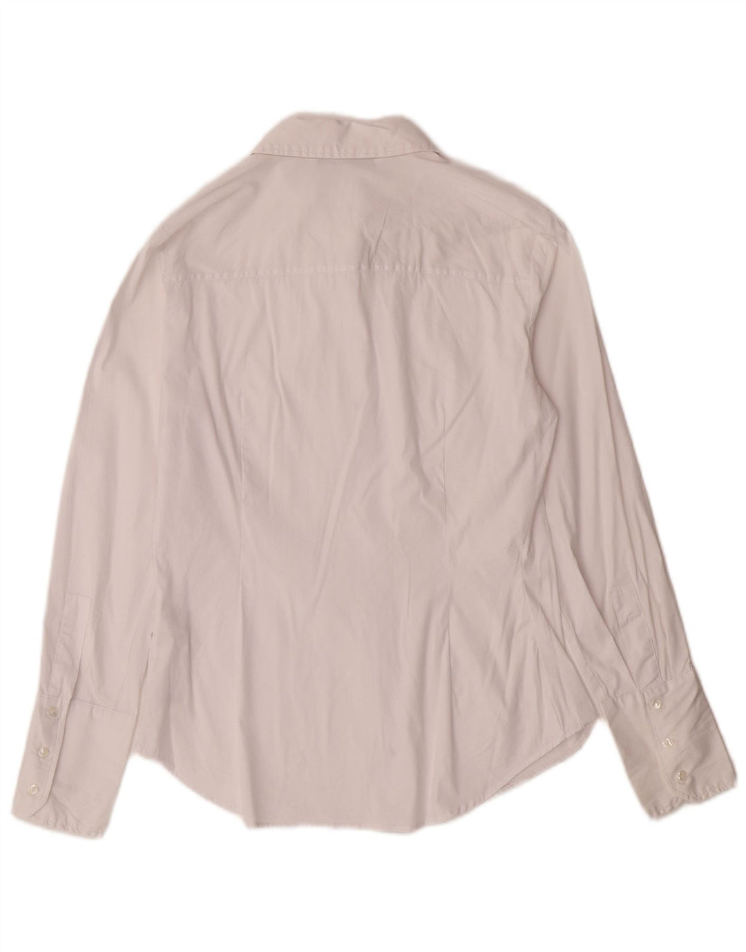 Camisa feminina ZARA UK 14 médio algodão branco clássico