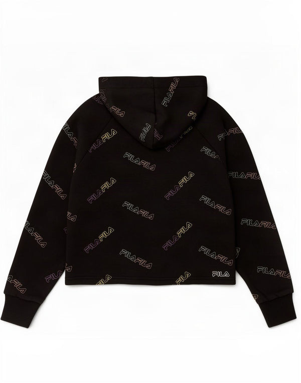 Fila Boys Graphic Hoodie Jumper 11-12 Anos Algodão Preto