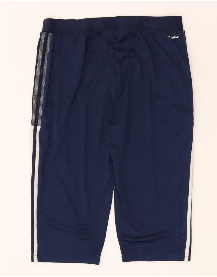 Adidas Mens Aeroready Bermuda Sport Shorts Grande Poliéster Azul Marinho