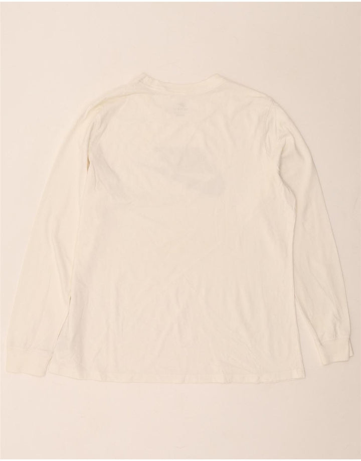 Top gráfico masculino Nike manga comprida XL branco algodão