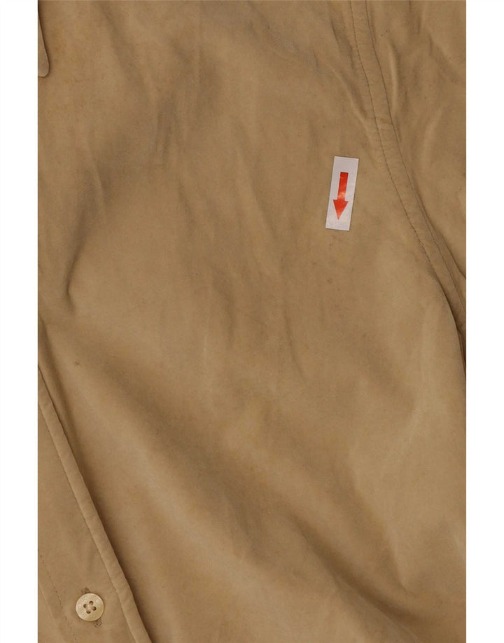 Camisa masculina Calvin Klein Jeans grande viscose bege