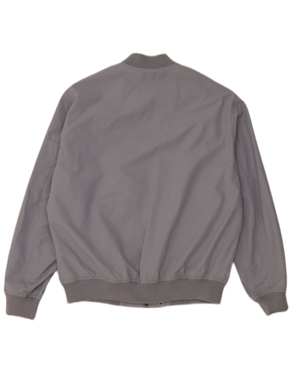 Jaqueta bomber masculina Zara UK 38 poliéster cinza médio