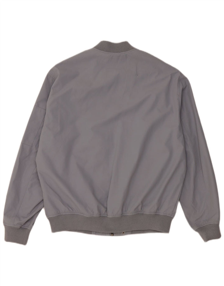 Jaqueta bomber masculina Zara UK 38 poliéster cinza médio