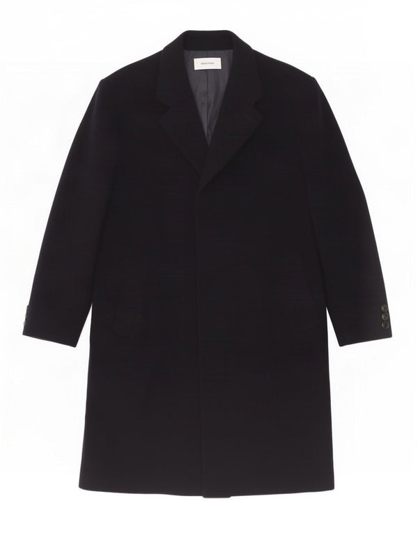 Sobretudo masculino Jon Braye Reino Unido 42 XL lã azul marinho
