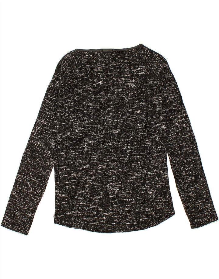 MAISON SCOTCH Womens Boat Neck Jumper Sweater US 2 XS Black Flecked Vintage Maison Scotch and Second-Hand Maison Scotch from Messina Hembry 