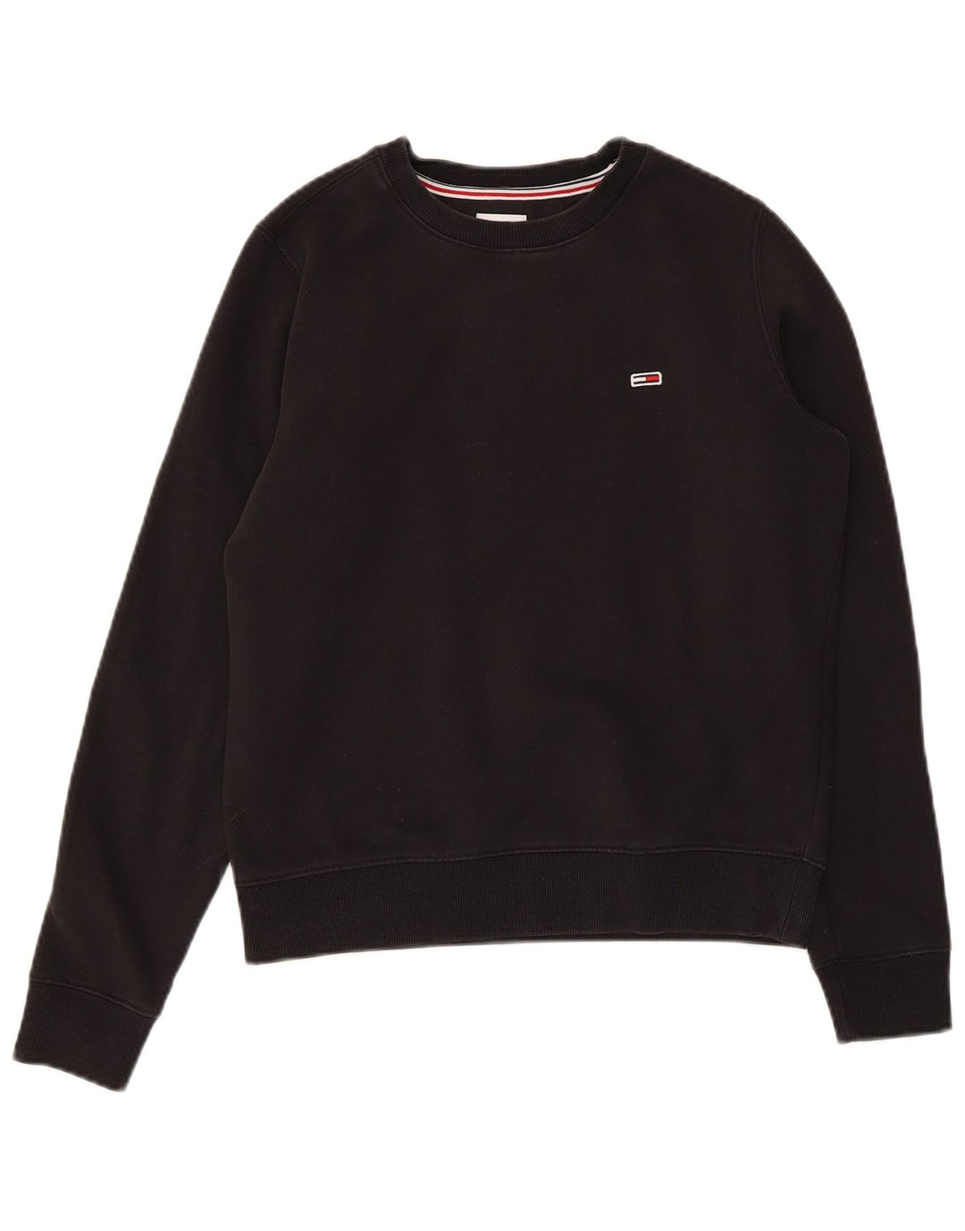 Suéter oversized feminino TOMMY HILFIGER Reino Unido 6 XS algodão preto