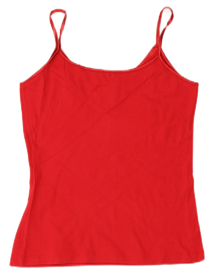 Lotto Womens Cami Top UK 18 XL Algodão Vermelho