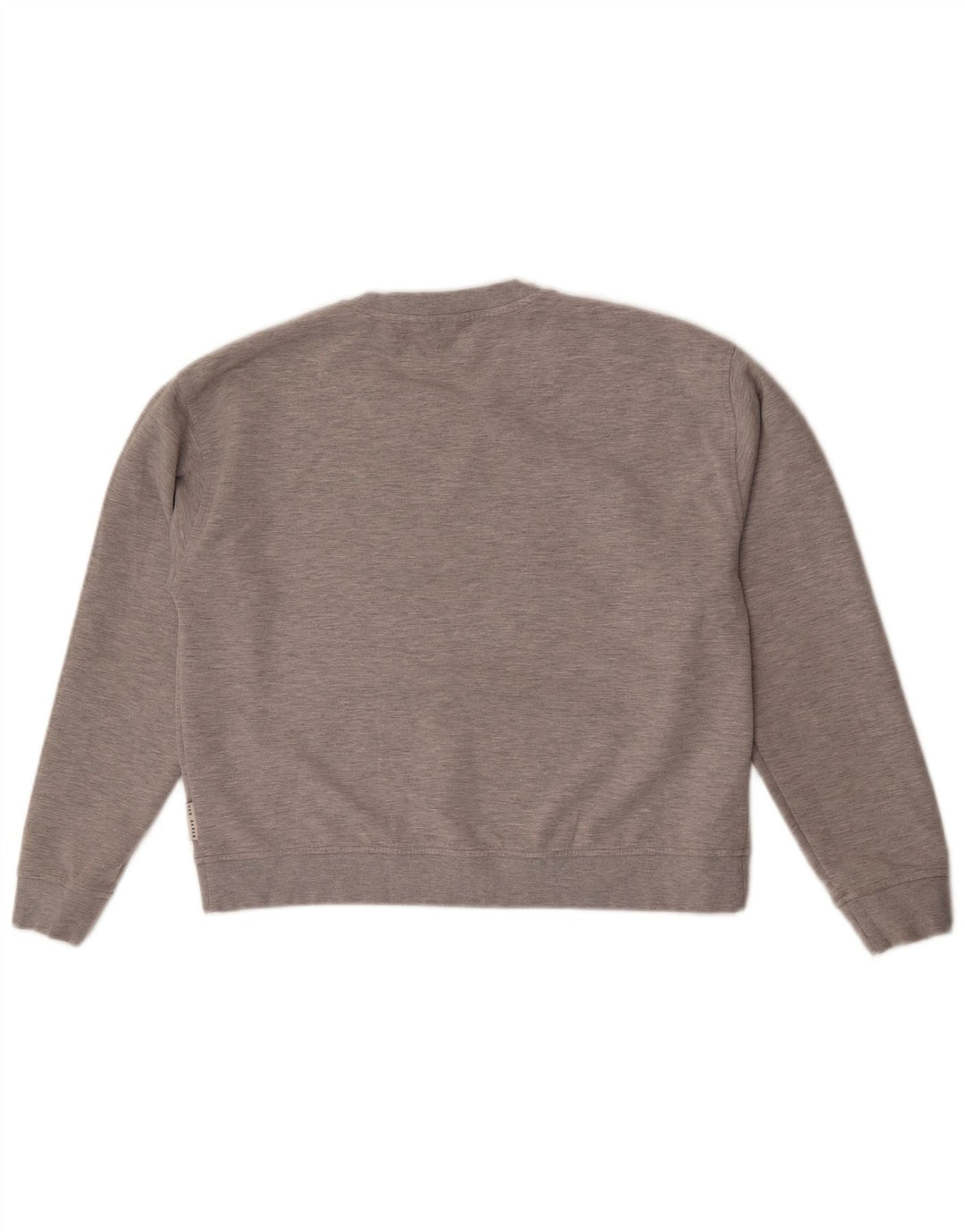 Suéter gráfico feminino Ted Baker tamanho 4 grande cinza manchado