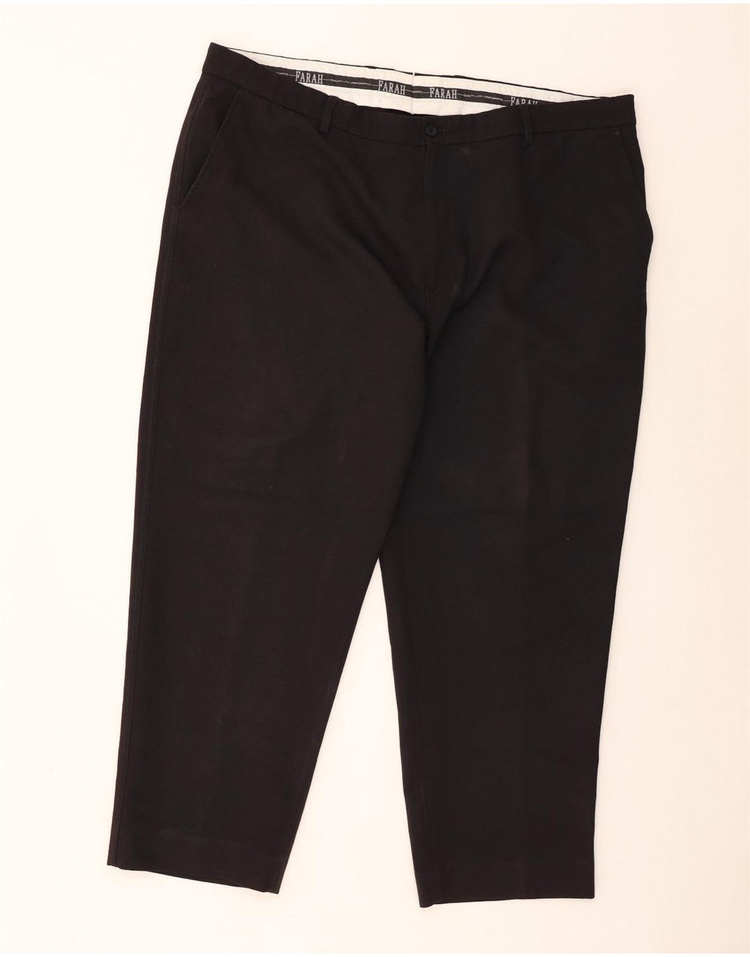 Farah Calça Chino Masculina Reta W44 L29 Poliéster Preto