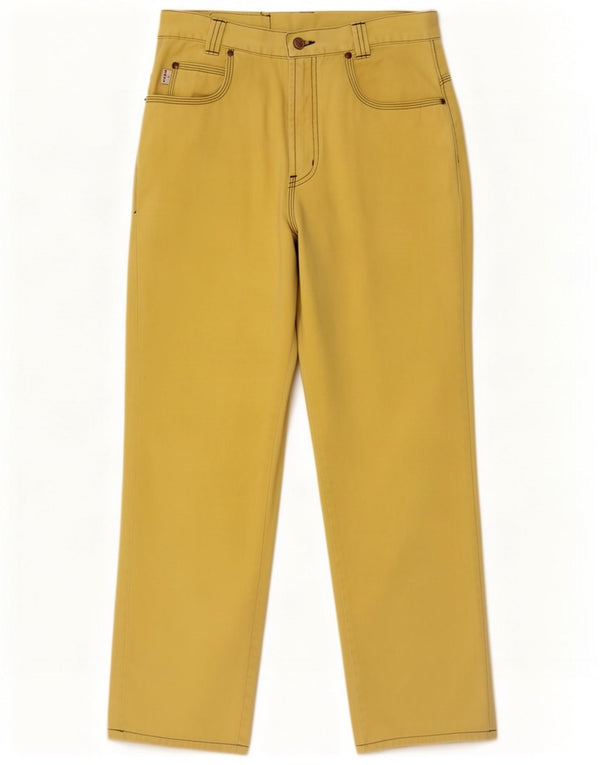 Easy Womens Straight Jeans W30 L29 Algodão Amarelo