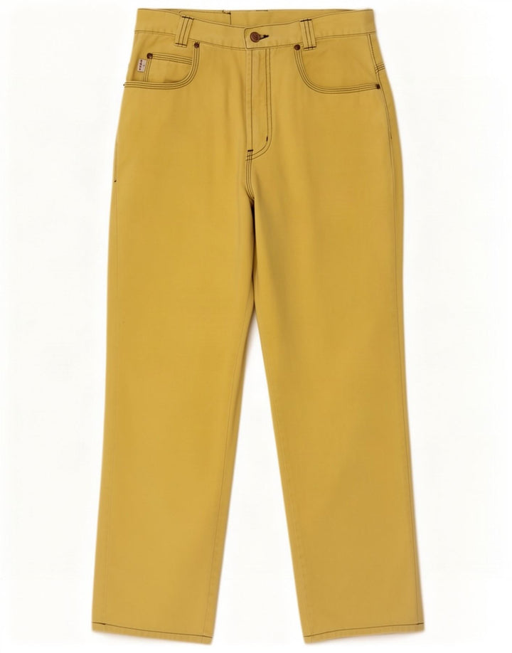 Easy Womens Straight Jeans W30 L29 Algodão Amarelo