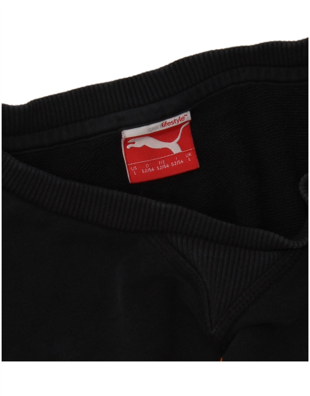 Puma moletom gráfico masculino jumper grande azul marinho