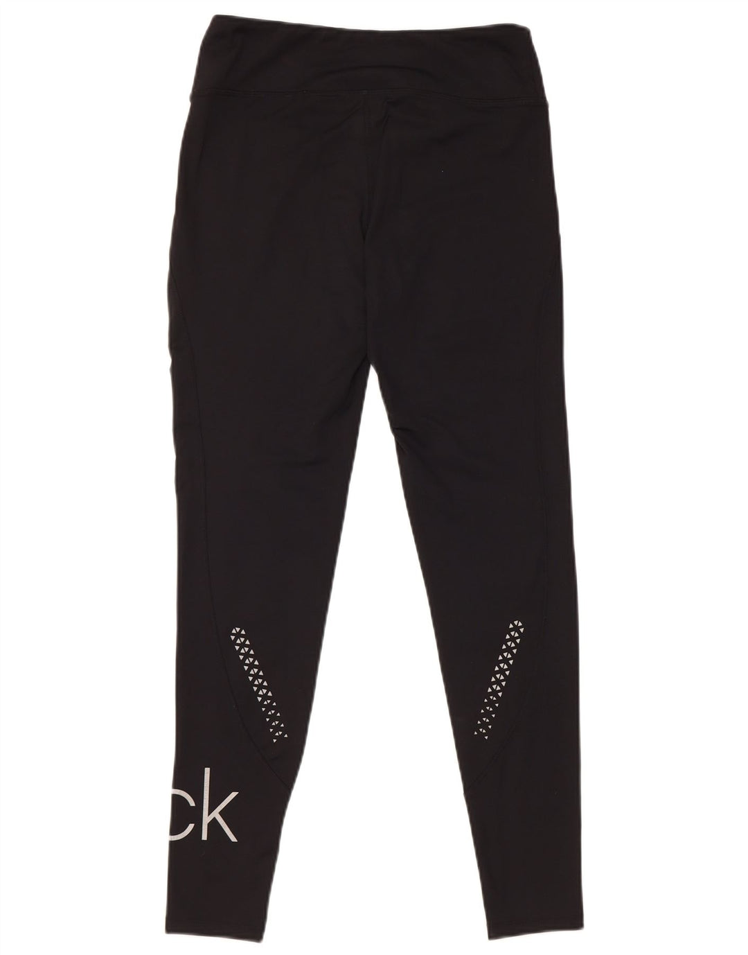 Leggings femininos Calvin Klein Golf Graphic UK 10 pequeno poliéster preto