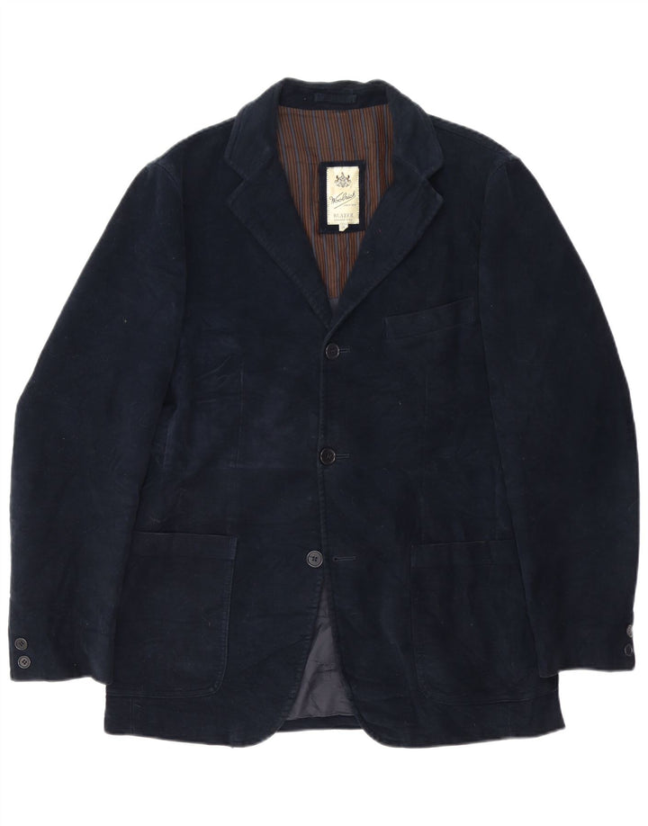Jaqueta Blazer Masculina Woolrich com 3 Botões Reino Unido 38 Médio Azul Marinho Clássico